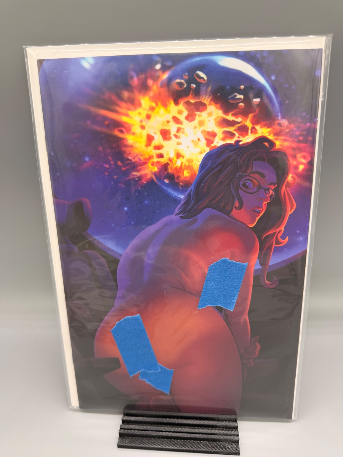 MONEY SHOT THE F* OFFS #2 (OF 5) CVR F FLAVIANO AREMENTARO NSFW BLACK BAG FULL ART VAR (MR) — Actual book · photo 2