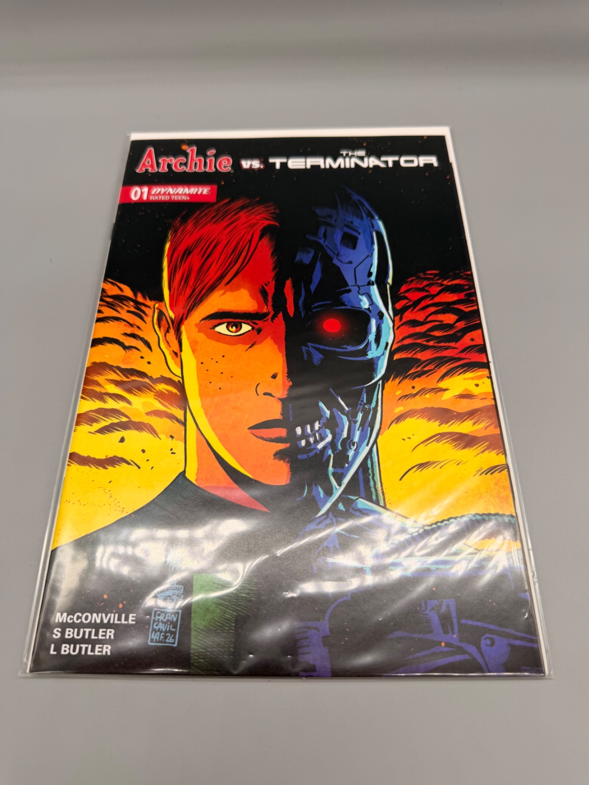ARCHIE VS THE TERMINATOR #1 CVR A FRANCESCO FRANCAVILLA — Actual book · photo 1