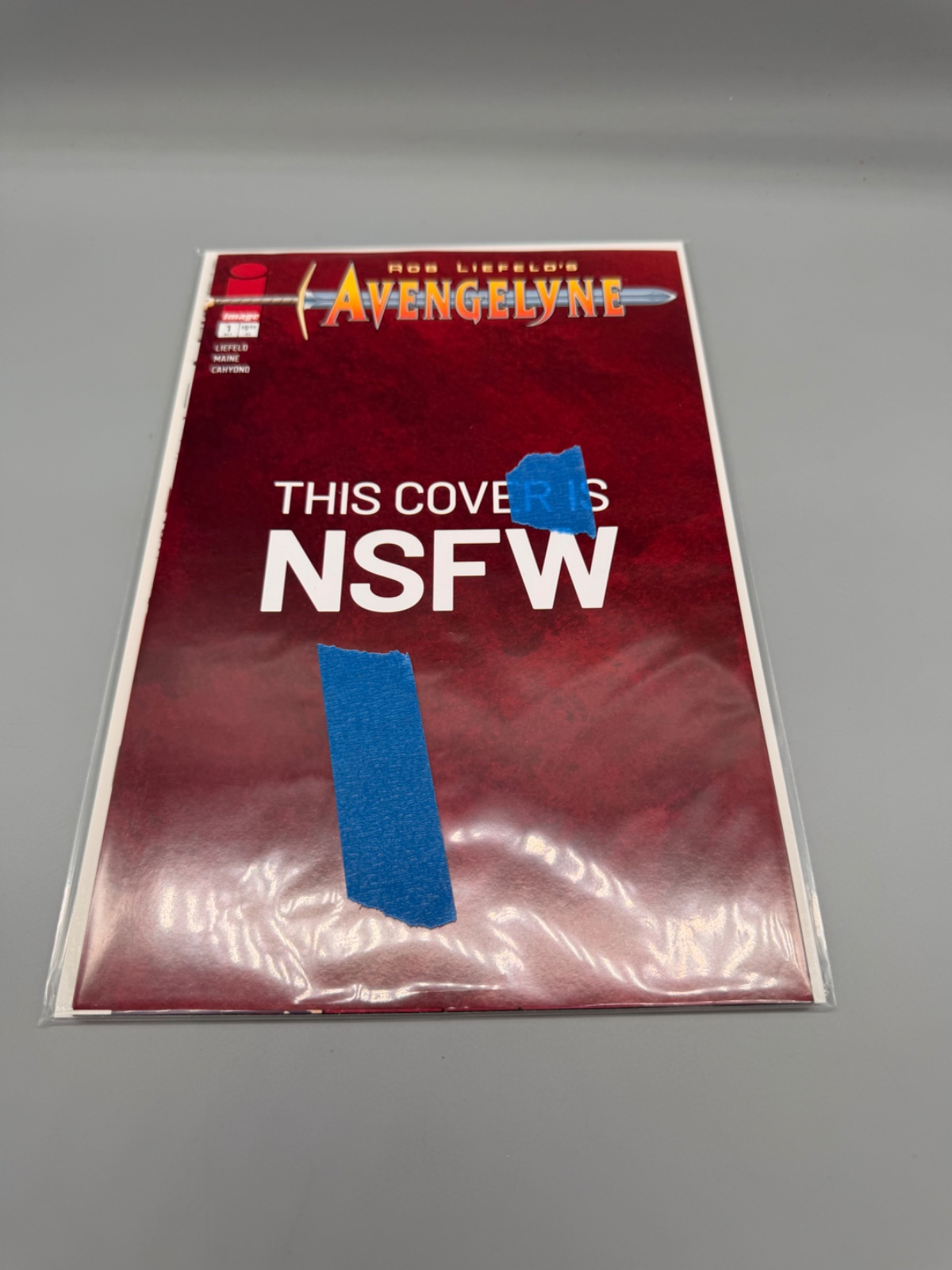 AVENGELYNE #1 CVR B ROB LIEFELD NSFW POLYBAGGED VAR (MR) — Actual book · photo 1
